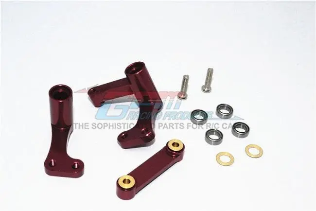 Traxxas Rustler Vxl Aluminum Steering Assembly With Bearings - 1 Set Brown 1