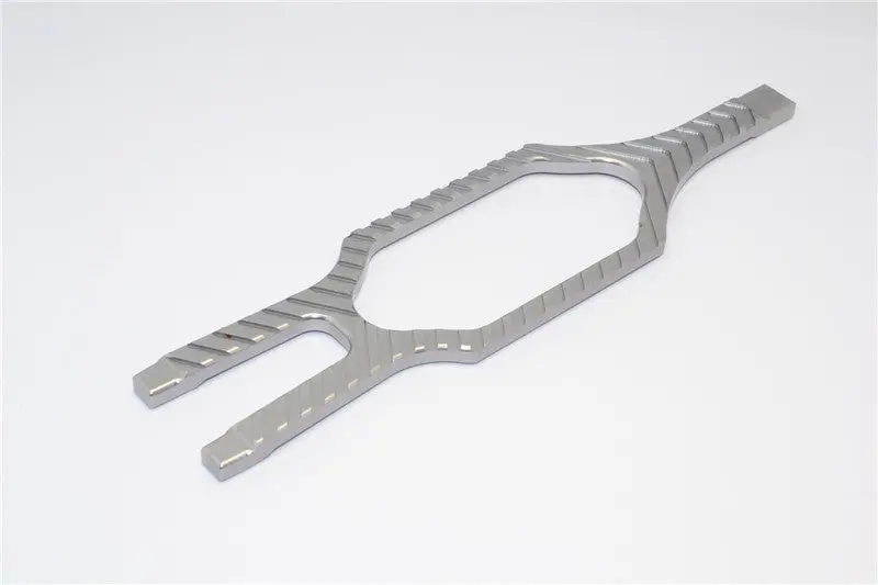 Traxxas Slash 4X4 Aluminum Battery Holder - 1Pc Gray Silver 1