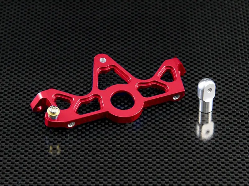 Traxxas Slash 4X4 Aluminum Motor Mount - 1Pc Set Red 1