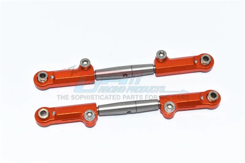 Traxxas Slash 4X4 Aluminum Rear Adjustable Upper Arm - 1Pr Orange 1