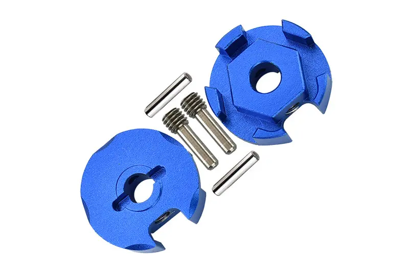 Traxxas Slash 4X4 Aluminum Wheel Hex Claw - 2Pcs Blue 1