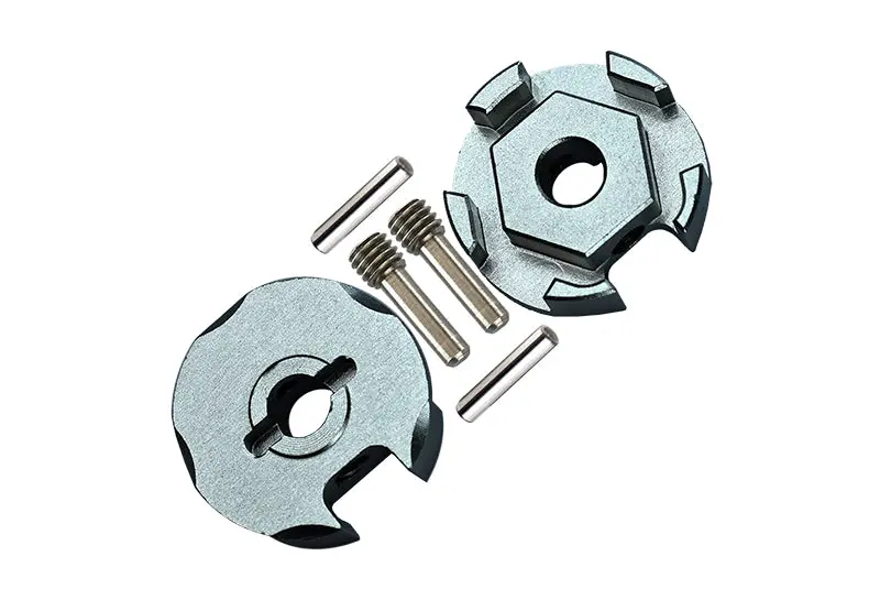 Traxxas Slash 4X4 Aluminum Wheel Hex Claw - 2Pcs Gray Silver 1