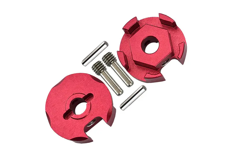 Traxxas Slash 4X4 Aluminum Wheel Hex Claw - 2Pcs Red 1