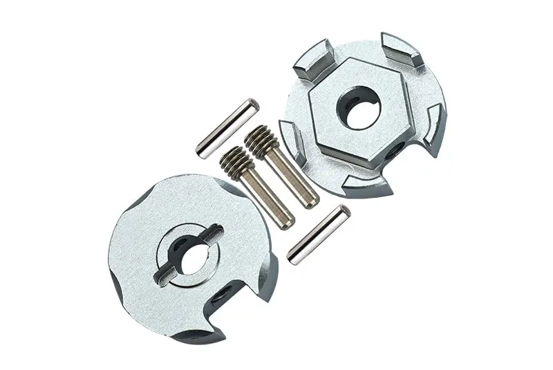 Traxxas Slash 4X4 Aluminum Wheel Hex Claw - 2Pcs Silver 1