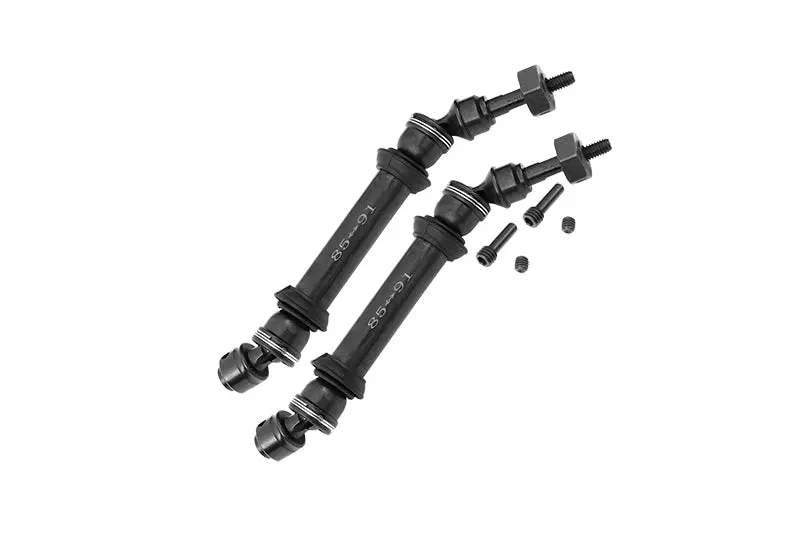 Traxxas Slash 4X4 Harden Steel #45 Front Cvd Drive Shaft With 12Mmx6mm Wheel Hex - 1Pr Set Black 1