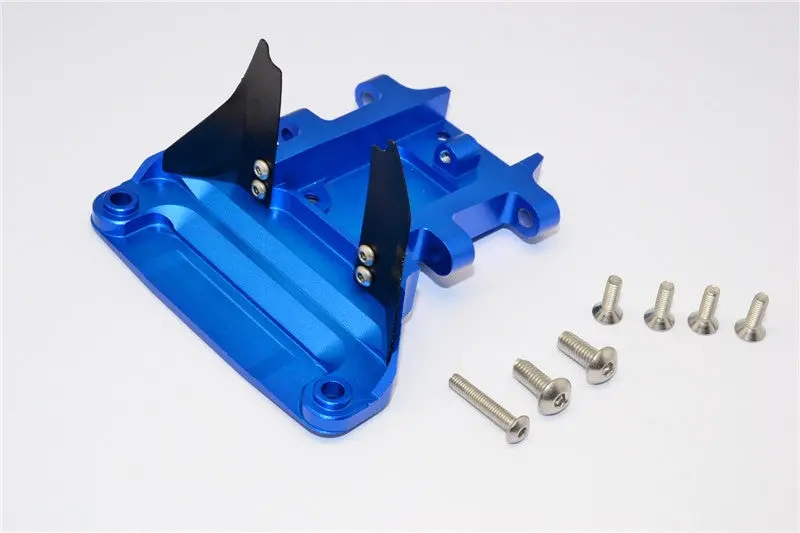 Traxxas Slash 4X4 Lcg (68086-21) / Deegan 38 Fiesta (74054-6) Aluminum Rear Gear Box Protector - 1Pc Set Blue 1