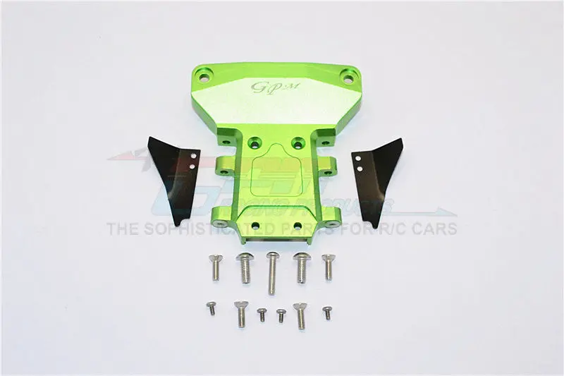 Traxxas Slash 4X4 Lcg (68086-21) / Deegan 38 Fiesta (74054-6) Aluminum Rear Gear Box Protector - 1Pc Set Green 1