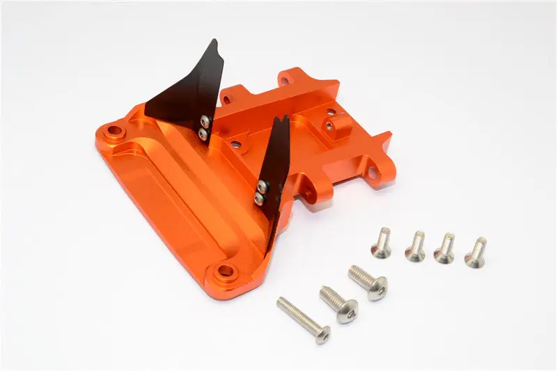 Traxxas Slash 4X4 Lcg (68086-21) / Deegan 38 Fiesta (74054-6) Aluminum Rear Gear Box Protector - 1Pc Set Orange 1