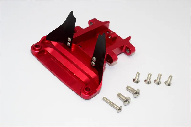 Traxxas Slash 4X4 Lcg (68086-21) / Deegan 38 Fiesta (74054-6) Aluminum Rear Gear Box Protector - 1Pc Set Red 1