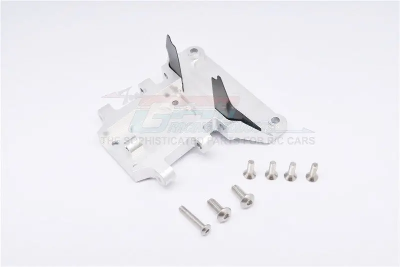 Traxxas Slash 4X4 Lcg (68086-21) / Deegan 38 Fiesta (74054-6) Aluminum Rear Gear Box Protector - 1Pc Set Silver 1