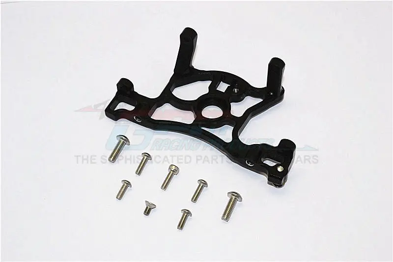 Traxxas Slash 4X4 Lcg (68086-21) / Deegan 38 Fiesta (74054-6) Aluminum Spur Gear Cover Mount - 1Pc Set Black 1