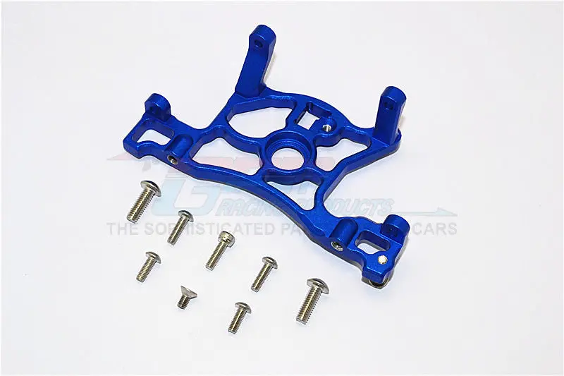 Traxxas Slash 4X4 Lcg (68086-21) / Deegan 38 Fiesta (74054-6) Aluminum Spur Gear Cover Mount - 1Pc Set Blue 1