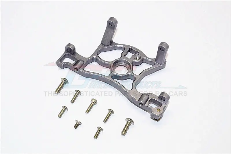 Traxxas Slash 4X4 Lcg (68086-21) / Deegan 38 Fiesta (74054-6) Aluminum Spur Gear Cover Mount - 1Pc Set Gray Silver 1