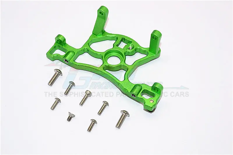 Traxxas Slash 4X4 Lcg (68086-21) / Deegan 38 Fiesta (74054-6) Aluminum Spur Gear Cover Mount - 1Pc Set Green 1