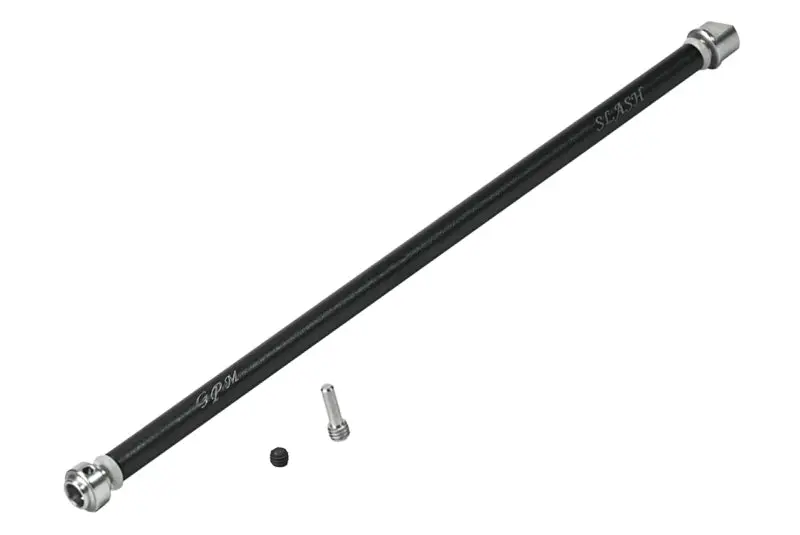 Traxxas Slash 4X4 Lcg Aluminum Main Shaft With Hard Steel Ends - 1Pc Set Black 1