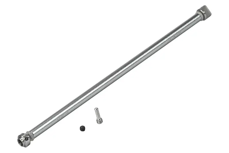 Traxxas Slash 4X4 Lcg Aluminum Main Shaft With Hard Steel Ends - 1Pc Set Gray Silver 1