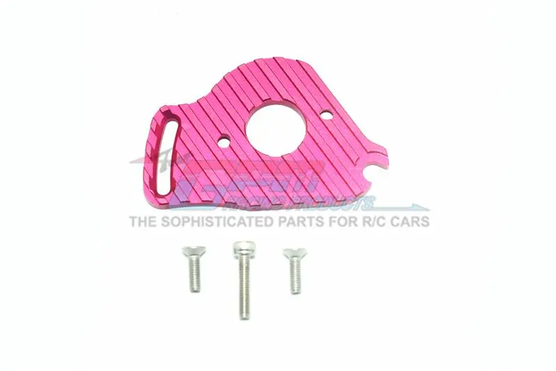 Traxxas Slash 4X4 Lcg Aluminum Motor Plate With Heat Sink Fins - 1Pc Set Red 1