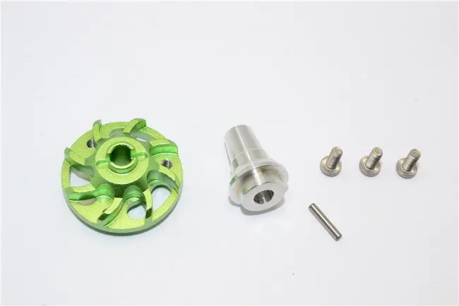 Traxxas Slash 4X4 Lcg Aluminum Spur Gear Adapter - 1Pc Set Green 1