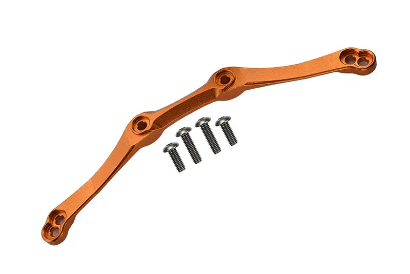 Traxxas Slash 4X4 Low-Cg Version Aluminum Front/Rear Body Post Mount - 1Pc Set Orange 1