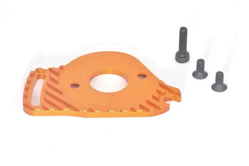 Traxxas Slash 4X4 Low-Cg Version Aluminum Motor Heatsink Mount - 1Pc Set Orange 1