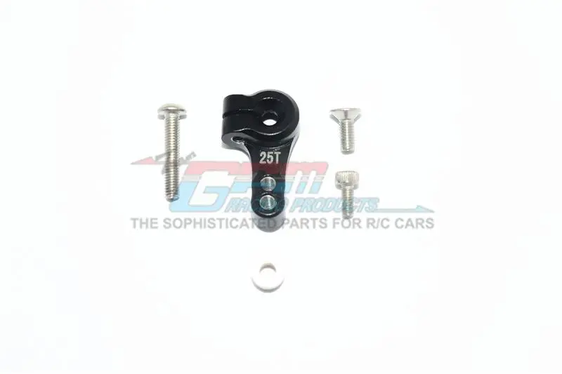 Traxxas Slash 4X4 / Slash 4X4 Lcg Aluminum Adjustable 25T Servo Horn - 1Pc Set Black 1