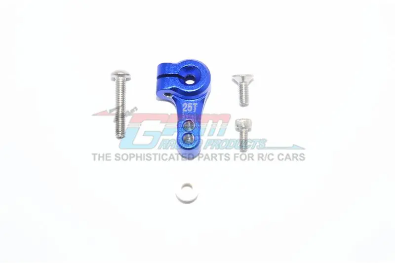 Traxxas Slash 4X4 / Slash 4X4 Lcg Aluminum Adjustable 25T Servo Horn - 1Pc Set Blue 1