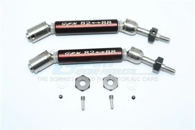 Traxxas Slash 4X4 / Slash 4X4 Lcg / Slash 2Wd F-150 Stainless Steel 304 + Aluminum Rear Cvd Drive Shaft With Steel Wheel Hex - 1Pr Set Brown 1