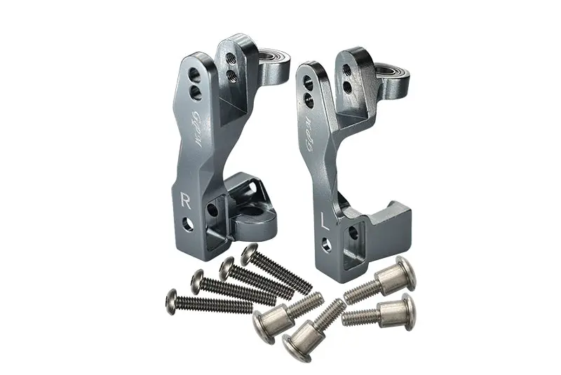 Traxxas Slash 4X4 / Slash 4X4 Lcg /  Xo-01 Supercar Aluminum Front C Hub - 1Pr Set Gray Silver 1