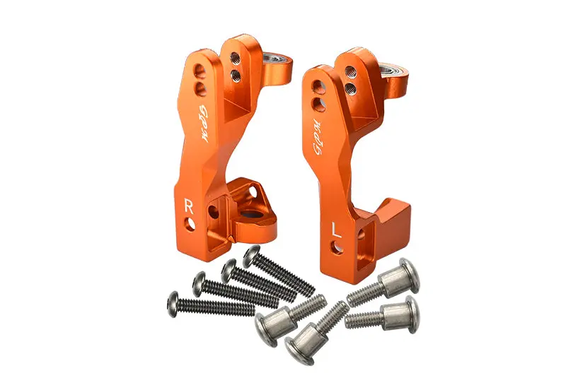 Traxxas Slash 4X4 / Slash 4X4 Lcg /  Xo-01 Supercar Aluminum Front C Hub - 1Pr Set Orange 1