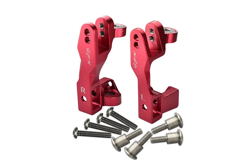 Traxxas Slash 4X4 / Slash 4X4 Lcg /  Xo-01 Supercar Aluminum Front C Hub - 1Pr Set Red 1