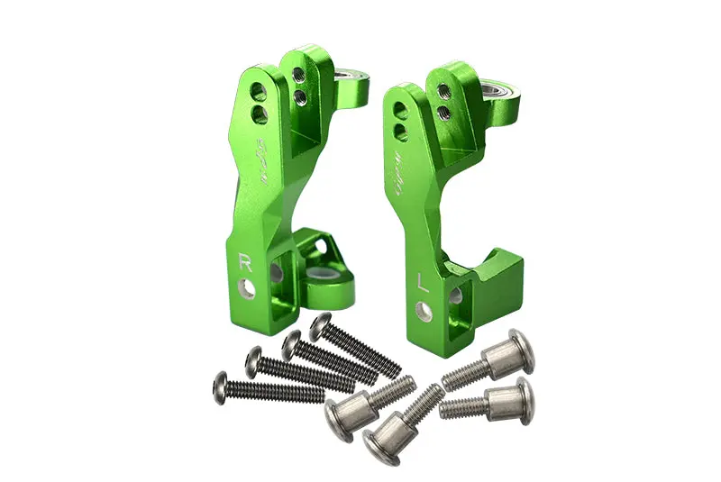 Traxxas Slash 4X4 / Slash 4X4 Lcg / Xo-01 Supercar / Rustler 4X4 Vxl / Hoss 4X4 Aluminum Front C Hub - 1Pr Set Green 1
