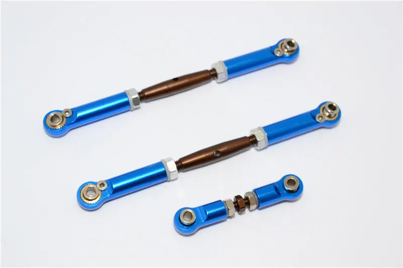 Traxxas Slash 4X4 Spring Steel Turnbuckles With Aluminum Ball Ends - 3Pcs Set Blue 1