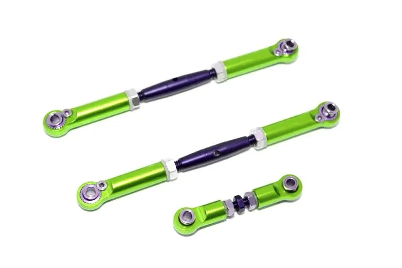 Traxxas Slash 4X4 Spring Steel Turnbuckles With Aluminum Ball Ends - 3Pcs Set Green 1