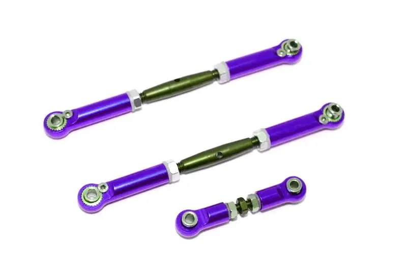 Traxxas Slash 4X4 Spring Steel Turnbuckles With Aluminum Ball Ends - 3Pcs Set Purple 1