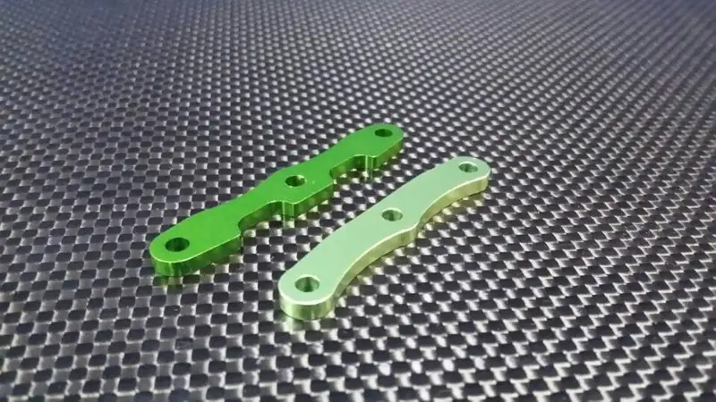 Traxxas Slash 4X4 & Stampede 4X4 Vxl Aluminum Front + Rear Arm Braces - 2 Pcs Green 1