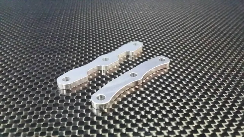 Traxxas Slash 4X4 & Stampede 4X4 Vxl Aluminum Front + Rear Arm Braces - 2 Pcs Silver 1