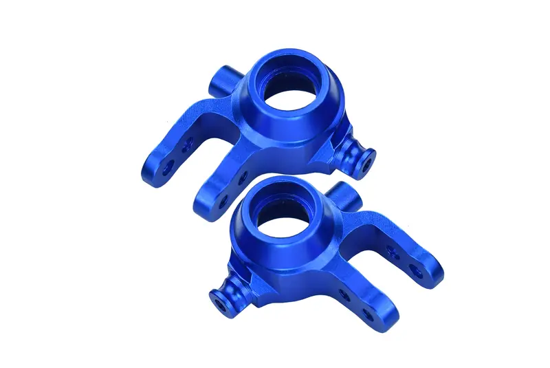 Traxxas Slash 4X4 / Stampede 4X4 Vxl / Deegan 38 Fiesta St Rally Aluminum Front Knuckle Arm - 1Pr Set Blue 1