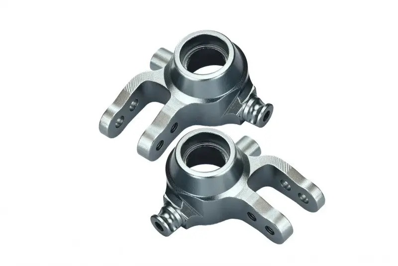 Traxxas Slash 4X4 / Stampede 4X4 Vxl / Deegan 38 Fiesta St Rally Aluminum Front Knuckle Arm - 1Pr Set Gray Silver 1