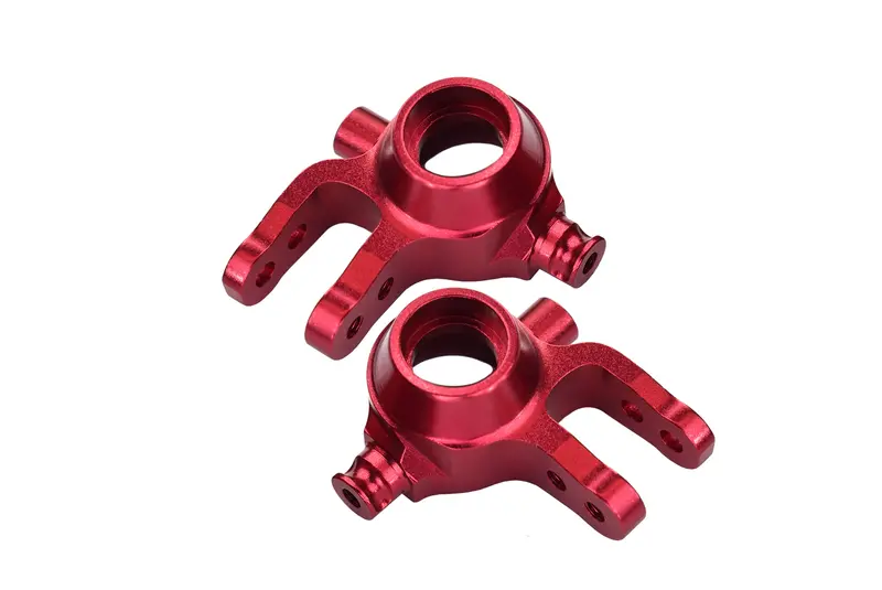 Traxxas Slash 4X4 / Stampede 4X4 Vxl / Deegan 38 Fiesta St Rally Aluminum Front Knuckle Arm - 1Pr Set Red 1