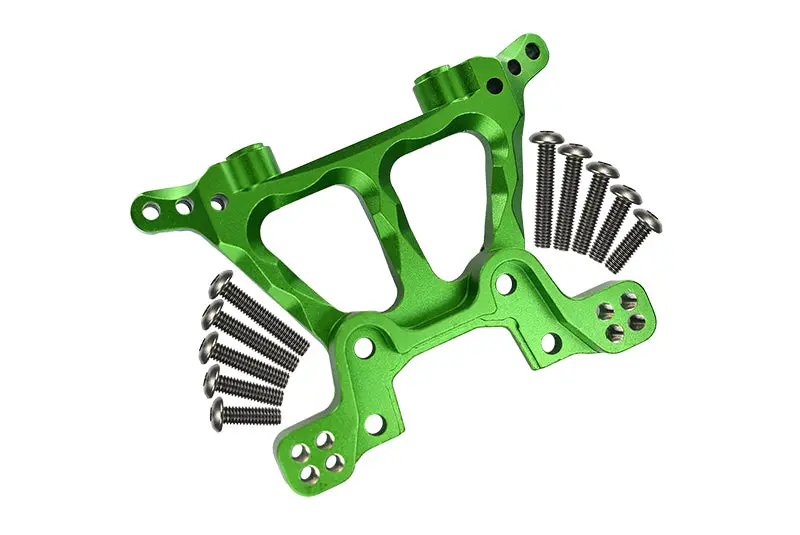 Traxxas Slash 4X4 / Stampede 4X4 Vxl / Deegan 38 Fiesta St Rally Aluminum Front Shock Tower - 1Pc Green 1