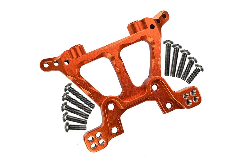 Traxxas Slash 4X4 / Stampede 4X4 Vxl / Deegan 38 Fiesta St Rally Aluminum Front Shock Tower - 1Pc Orange 1