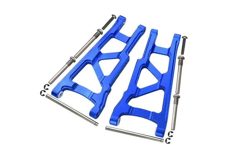 Traxxas Slash 4X4 / Stampede 4X4 Vxl / Rustler 4X4 Vxl Aluminum Front/Rear Lower Arm - 1Pr Set Blue 1