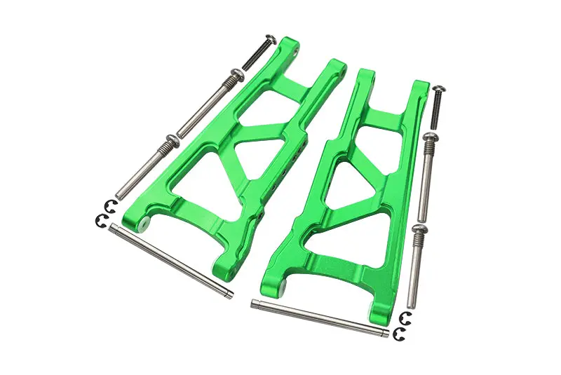 Traxxas Slash 4X4 / Stampede 4X4 Vxl / Rustler 4X4 Vxl Aluminum Front/Rear Lower Arm - 1Pr Set Green 1