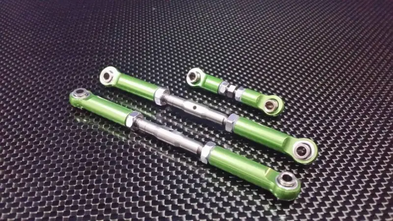 Traxxas Slash 4X4 Steel Turnbuckles With Aluminum Ball Ends - 3 Pcs Set Green 1
