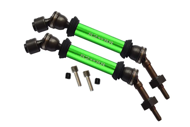 Traxxas Slash 4X4 Steel+Aluminum Rear Cvd Drive Shaft With 12Mmx6mm Wheel Hex - 1Pr Set Green 1