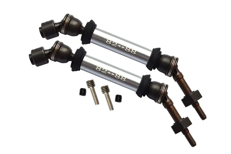 Traxxas Slash 4X4 Steel+Aluminum Rear Cvd Drive Shaft With 12Mmx6mm Wheel Hex - 1Pr Set Silver 1