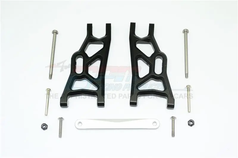 Traxxas Slash Pro 2Wd Short-Course Truck (58034) / 2Wd F-150 Svt Raptor (58064) Aluminum Front Arms - 1Pr Set Black 1