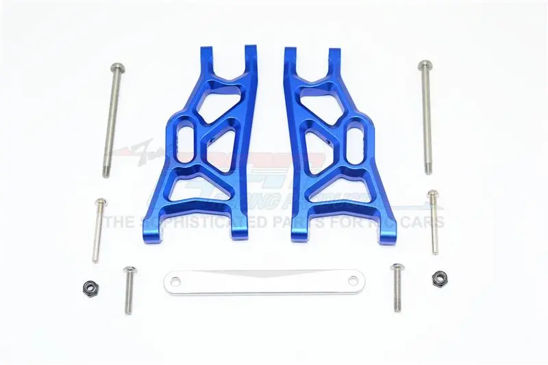 Traxxas Slash Pro 2Wd Short-Course Truck (58034) / 2Wd F-150 Svt Raptor (58064) Aluminum Front Arms - 1Pr Set Blue 1