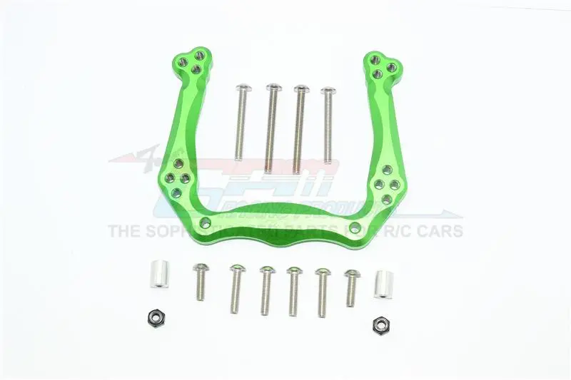 Traxxas Slash Pro 2Wd Short-Course Truck Aluminum Adjustable Front Damper Mount - 1Pc Set Green 1