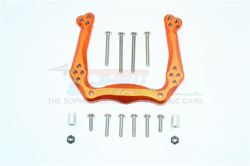 Traxxas Slash Pro 2Wd Short-Course Truck Aluminum Adjustable Front Damper Mount - 1Pc Set Orange 1